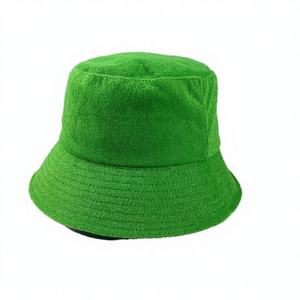 Sombrero de Pescador de Tela de Rizo Tejida, Retro, Brillante, con Logotipo Personalizado, para Deportes al Aire Libre, Casual - Product Image 2