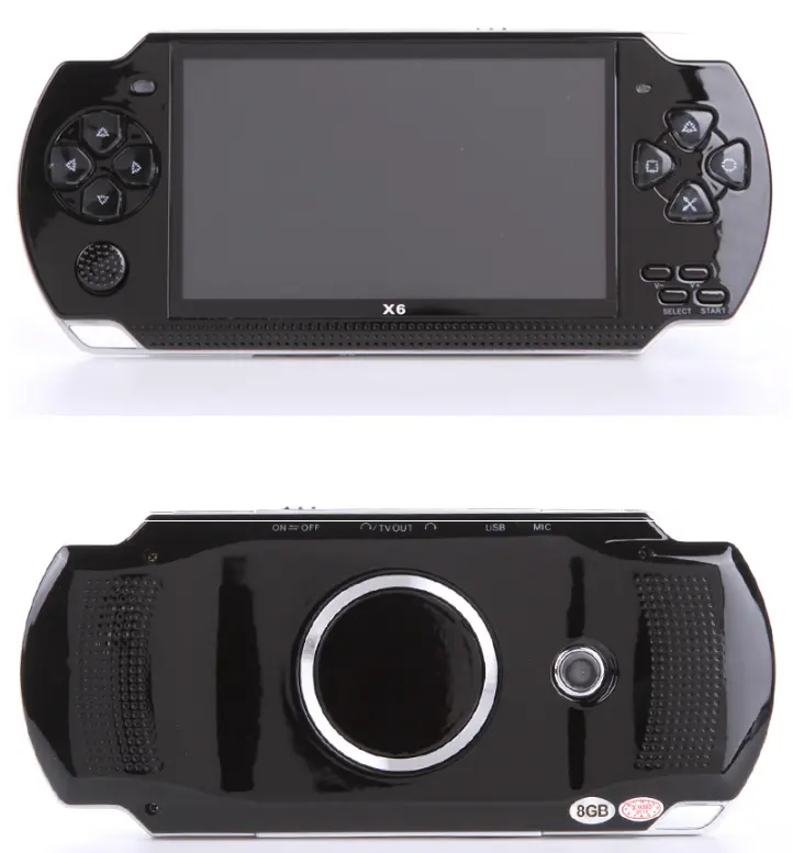 Top Qualität X6 Tragbare Spielkonsole mit 10000 PSP PS 4 eingebaute Spiele Multifunktion Handheld Game Player X6