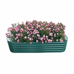 walson Manufacturer Planter Box Metal Galvanized Raised Garden Beds for flower