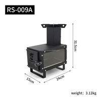 Mini poêles à bois en acier carbone noir personnalisées pour la cuisson et le chauffage, utilisation portable en extérieur