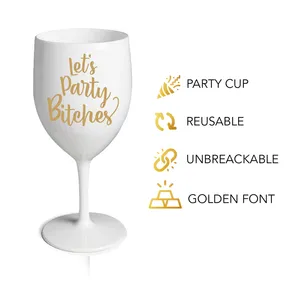 Ensemble de verres à vin en <span class=keywords><strong>plastique</strong></span> réutilisables tasse à boisson couleur personnalisée <span class=keywords><strong>incassable</strong></span> verres à champagne flûte à champagne <span class=keywords><strong>verre</strong></span> à vin en <span class=keywords><strong>plastique</strong></span> - Product Image 2