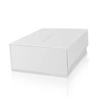 Boîte cadeau rigide portable haut de gamme avec logo personnalisé, fermeture magnétique, matériaux recyclés, emballage écologique