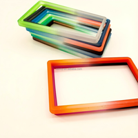Étuis pour cartes de crédit en TPU à paillettes multicolores, design antichoc, sans fermeture, blocage RFID, porte-cartes de visite et documents