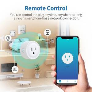 Google Home Tuya Smart Life App Télécommande vocale 10A 120V 1200W Moniteur d'énergie électrique US Wifi Prise de courant intelligente - Product Image 5