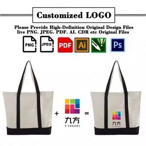 The Reusable Travel Custom Print ECO Friendly Sublimation Cotton Canvas Women's Tote Bag with Custom Printed logo for Women - Product Image 3