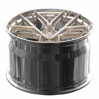 Jantes en alliage réplique concave en deux parties OEM personnalisées à bas prix 20X9 21X13 5X112 argent poli pour Lamborghini Aventador Lp700