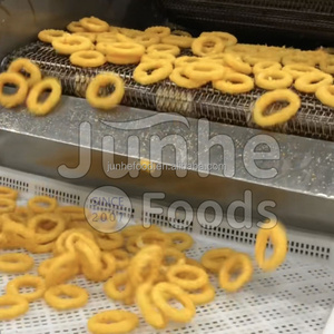 Snack pré-frit pour les restaurants Option végétalienne congelée Anneaux d'oignon hachés Enrobage de chapelure de farine pour enfants Sacs emballés - Product Image 5