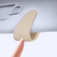 CarFu AC-148 Penjepit Kacamata Magnetik untuk Mobil, Klip Kacamata Hitam Magnet NdFeB, Organizer Kacamata di Sun Visor, Grosir OEM