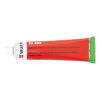WURTH CU 800 Graisse adhésive anti-grippage pour l'automobile, lubrifiant haute température ISO VG 15, prévient la corrosion des bougies d'allumage et des freins
