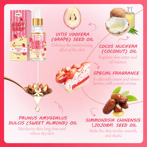 Huile essentielle pour le visage au gâteau à la fraise KOEC, huile de massage à l'acide hyaluronique, hydratante, nourrissante, flacon compte-gouttes pour tous - Product Image 3