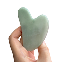Outil Gua Sha en améthyste naturelle pour le visage et le cou, réduit les gonflements, améliore l'éclat de la peau, logo personnalisé disponible