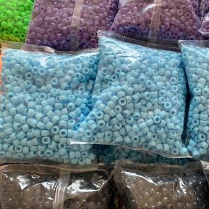 Big Value Plastic 9mm 1000 Piece Opaque Color Sparkle Plastic <strong>Pony</strong> <strong>Beads</strong> for Jewelry 9mm Kit Seed Hair <strong>Beads</strong> Multicolor - Product Image 2