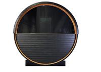 Sauna en bois de sapin moderne de haute qualité, chauffé au bois, avec poêle à vapeur en verre pour 4 à 6 personnes, sauna à vapeur portable