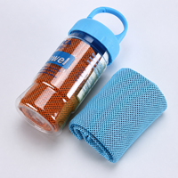 Serviette rafraîchissante en microfibre de haute qualité, respirante, pour le sport, en vrac, en sachet