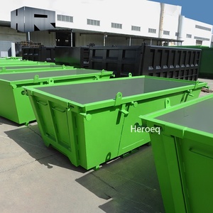Nouvelle benne à déchets industrielle en acier empilable pour extérieur, gestion des déchets métalliques, 4 m³ (type <span class=keywords><strong>Skip</strong></span> Marrell) - Product Image 2