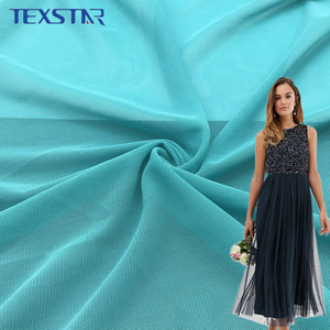 Tissu en maille extensible 4 directions personnalisé en gros, recouvert de strass, en polyester et élasthanne, pour lingerie et vêtements de sport - Product Image 1