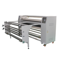 Machine de transfert thermique automatique de 1100 mm avec tambour de 220 mm et système de bobinage et d'alimentation, état neuf