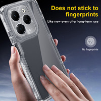 Coque de téléphone 360 pour Tecno Camon 30 5G Pro, protection antichoc aux coins, coque arrière en TPU 360 pour Tecno Camon 30