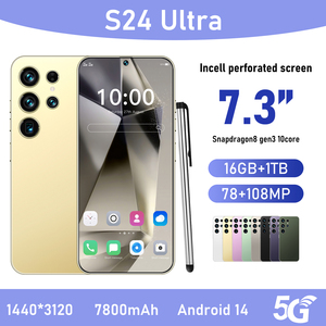 S24 siêu 5g điện thoại di động siêu AMOLED LCD hiển thị với khung LTE di động Tiếng Anh ngôn ngữ điều hành - Product Image 4