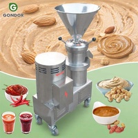 Chaîne de production commerciale automatique de beurre de cacahuète, moulin à pierre pour macadamia, machine de broyage de cacahuètes et de noix, pour le traitement du cacao, prix