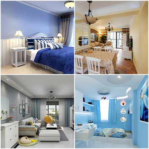 Peinture intérieure au latex Version mise à jour haute efficacité 5-en-<span class=keywords><strong>1</strong></span>/nature inoffensive, applicable aux chambres/salles de séjour Peinture écologique - Product Image 2