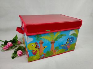 Caja de Almacenamiento Impermeable de Tela No Tejida, Caja de Almacenamiento Plegable con Estampado de Dibujos Animados y Asas - Product Image 2