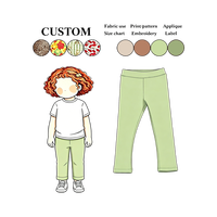 Leggings imprimés léopard pour enfants, pantalons extensibles en coton doux pour petites filles, pantalons décontractés à taille élastique, vêtements de tous les jours