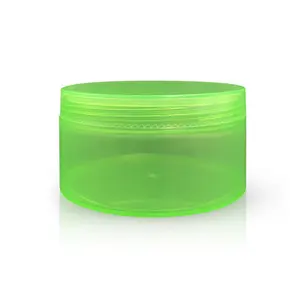 Cassa di plastica verde del barattolo del Gel della natura del contenitore crema di forma rotonda 300G per uso industriale di cura personale
