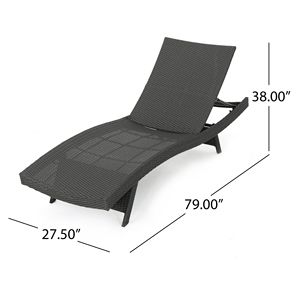 Chaise longue en osier DB Salem PE chaise pliante en bois massif pour utilisation dans la cour extérieure meubles de loisirs de style chinois moderne - Product Image 6