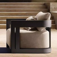 Sofá Modular de Aleación de Aluminio para Exteriores, Diseño Moderno, Origen China, Embalaje para Envío