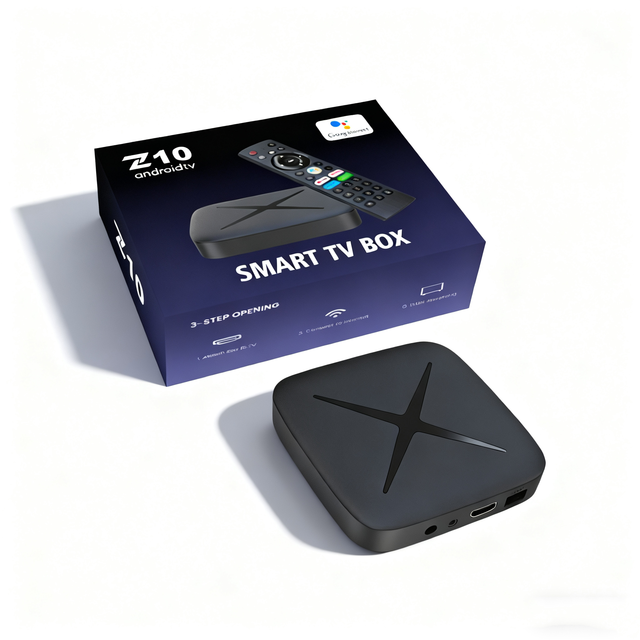 Factory Whosale Z10 Iatv Android 15 TV BOX Dual Wifi 2gb 16gb 4K Media Player Network 5G Wifi Smart Set Top Box Voice Remote