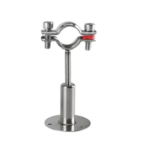 Yongda 304 Stainless Steel Food grade adjust pipe support holder