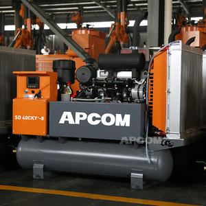 185cfm मोबाइल डीजल पेंच हवा कंप्रेसर 185 cfm 8bar खनन डीजल कंप्रेसर हवा हवा-के लिए कंप्रेसर ड्रिलिंग रिग मशीन - Product Image 4