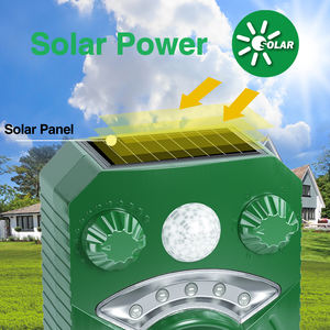 Répulsif solaire pour animaux à ultrasons et lumière stroboscopique LED avec capteur PIR utilisé dans la cour, le jardin, le verger, la ferme, le pâturage - Product Image 4