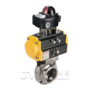 ISO14001 Manual Pneumatic Sanitary Butterfly Valve