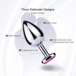 Plug Anale in Metallo Carino, Giocattoli Erotici per <span class=keywords><strong>Sesso</strong></span> Anale per Donne e Uomini, Giochi Sessuali, Butt Plug per Coppie, Prodotti per Adulti - Product Image 6