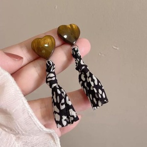 Boucles <span class=keywords><strong>d</strong></span>'oreilles à pois rouges style rétro Hong Kong, style coréen japonais, élégant géométrique, couleur contrastée, mode - Product Image 3