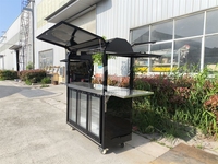 Chariot multifonctionnel personnalisé pour la vente ambulante de café et de crème glacée