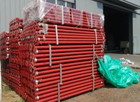 Pièces d'échafaudage de coffrage de construction de poteau d'étayage télescopique réglable en métal Q235 avec une durabilité supérieure d'échelle pratique
