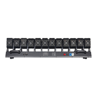 Barre de projecteurs LED mobiles Chauet Channel 12x60W avec faisceau oscillant, zoom, wash et matrice, équipement de scène à LED à oscillation simple