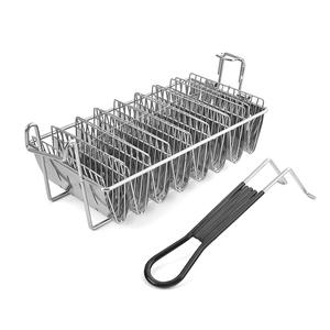 Columpio de acero inoxidable en forma de U, soporte en forma de V para panqueques, rollo de harina de maíz, moldes de Taco frito azul, herramientas de soporte para pasteles - Product Image 5