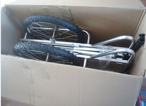 एल्यूमीनियम तह गाड़ियां साइकिल कार्गो ट्रेलर तह बगीचा गाड़ी एल्यूमीनियम साइकिल ट्रेलर टूरिस्ट - Product Image 5