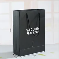 Set Hadiah Bisnis 3pcs Termos Vakum Stainless Steel untuk Kopi Teh Perjalanan Luar Ruangan, Botol Air dengan 2 Cangkir, Tahan Panas 6-12 Jam