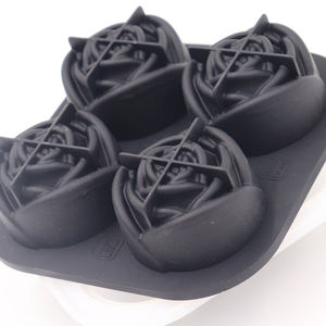 Wholesale Easy Release <strong>Rose</strong> Ice Mold 4 Cavity Whiskey Silicone <strong>Rose</strong> Ice Ball Maker Mold Ice Cube Tray with Lid - Product Image 3