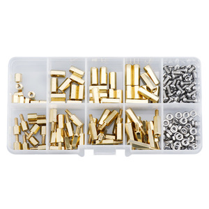 Shenruicheng M2.5 Male Female Hex Brass Standoffs 180Pcs <b>Computer</b> <b>Motherboard</b> Connector Assortment Kit - Product Image 2