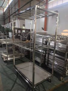 मांस मछली के लिए भोजन सुखाने रैक ट्रॉली, मांस मछली गोमांस स्टेनलेस स्टील कार्ट धूम्रपान करता है - Product Image 4