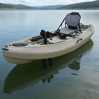 Kayak de pesca modular de plástico rígido para exteriores, para 2 o 3 personas, con asientos acolchados de EVA y sistema de pedales.