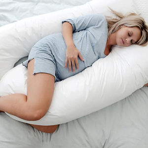 <span class=keywords><strong>Coussin</strong></span> de soutien de maternité <span class=keywords><strong>en</strong></span> forme de <span class=keywords><strong>U</strong></span> 100% coton housse extérieure lavable remplissage Anti-ronflement pour le confort de <span class=keywords><strong>grossesse</strong></span> complet du corps pour - Product Image 4