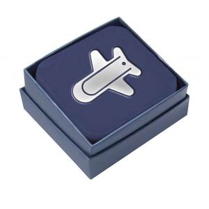 Marque-page avion miniature 53x62 mm en fer pour usage éducatif - Product Image 2