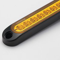 Bande lumineuse LED PC UV rouge 100 % étanche certifiée ADR 12V 24V pour feux arrière de camping-car, bus, remorque, feux de freinage et de recul, feux d'avertissement